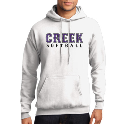 Unisex Creek Softball White Hoodie Thumbnail
