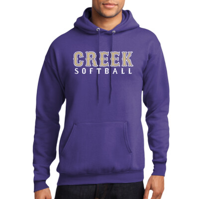 Unisex Creek Softball Purple Hoodie Thumbnail