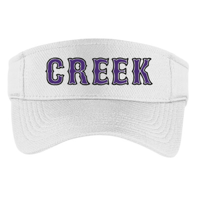 White Visor Embroidered Creek Logo  Thumbnail