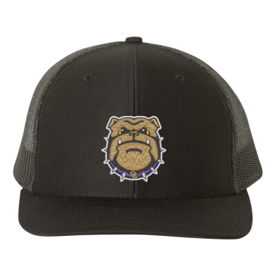 Forward Facing Bulldog Embroidered Richardson Snapback Trucker Cap Thumbnail