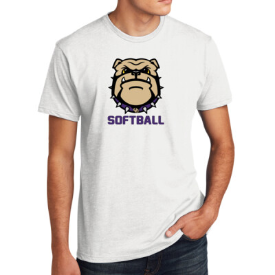 QC Softball Forward Facing Bulldog T-shirt Thumbnail